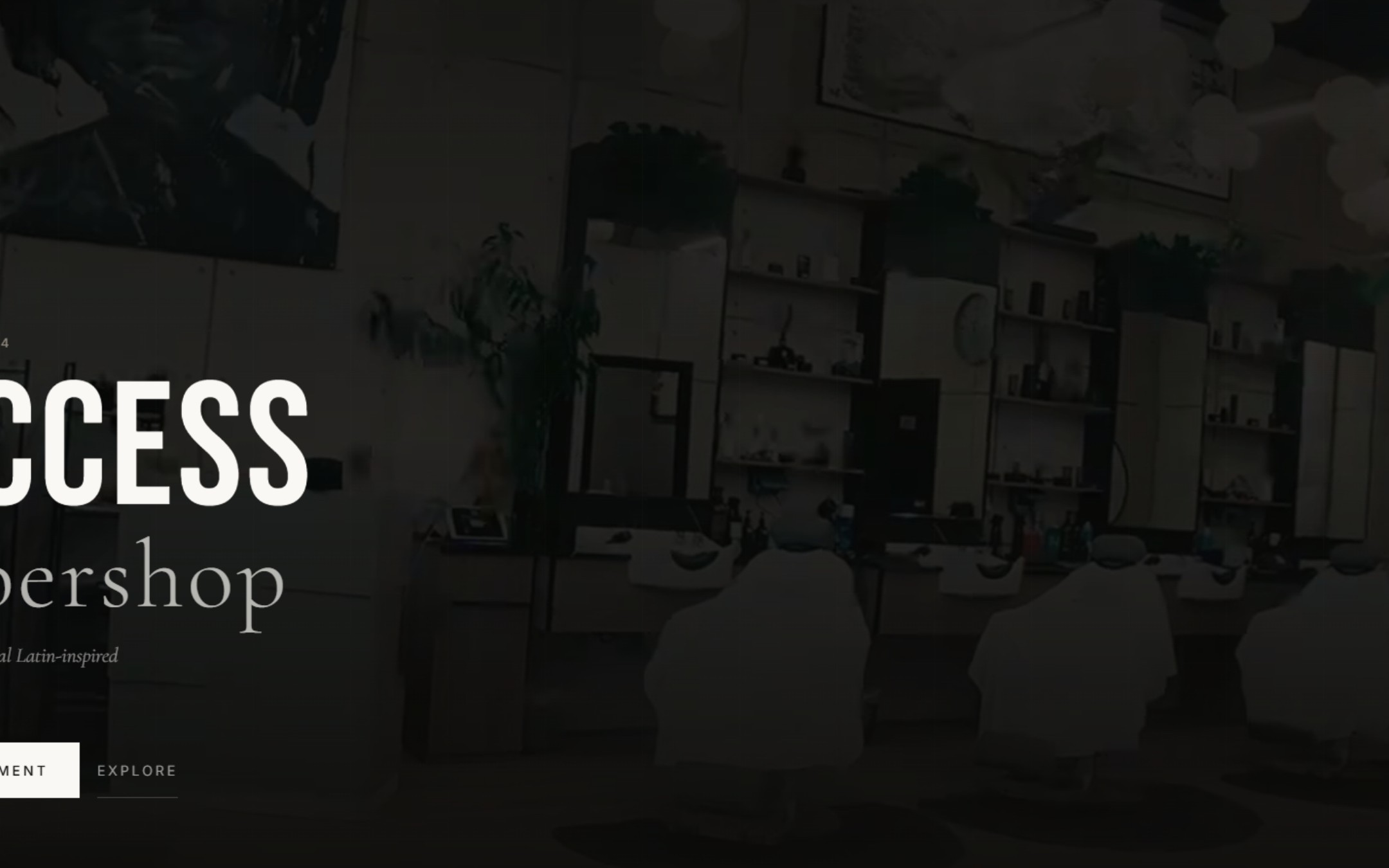 Success Barbershop website — barbershop web design by Fadezy for Dubai